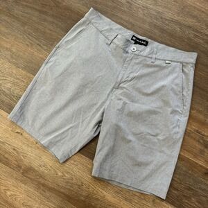 Travis Mathew Men's Grey Chino Shorts Sz 36 Golf Casual‎